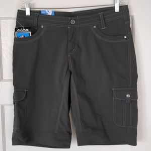Kuhl Carbon Shorts Sz 12 Dark Gray 34 Waist Womens Hiking Travel